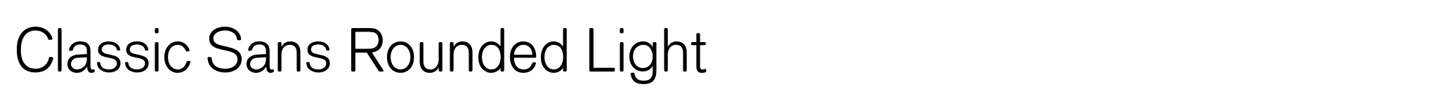 Classic Sans Rounded Light image